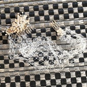 Crystal bride hair comb for updos.